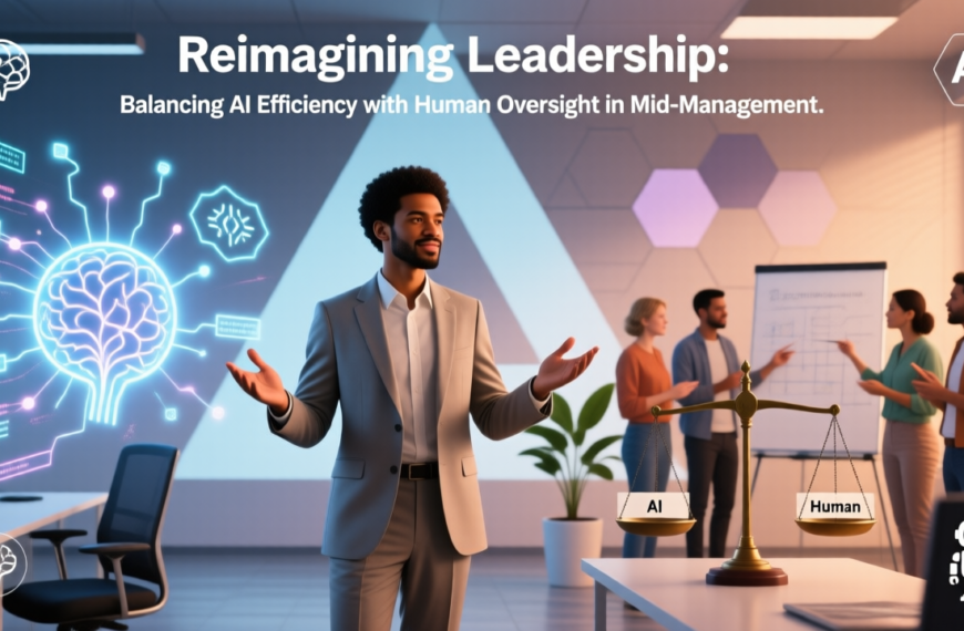 Reimagining Leadership: Balancing AI Efficiency with Human Oversight in Mid-Management